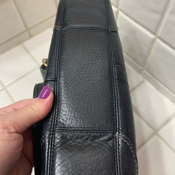 Coach Black Leather Bag-Final Price Droo - Picture 8 of 8